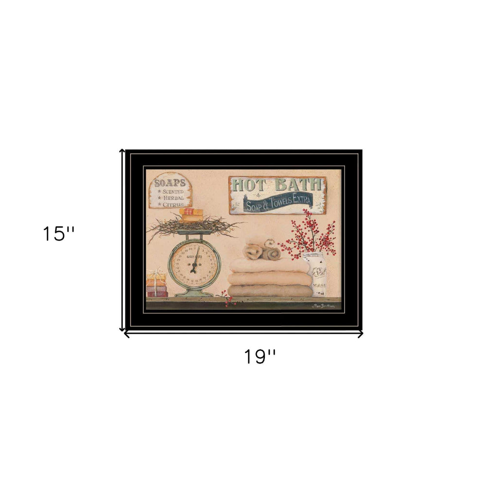 Hot Bath 17 Black Framed Print Bathroom Wall Art - Homeroots - Flyclothing LLC