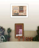 Free Showers 2 White Framed Print Bathroom Wall Art - Homeroots - Flyclothing LLC