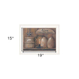 Love Abides Here Shelf 2 White Framed Print Wall Art - Homeroots - Flyclothing LLC