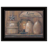 Love Abides Here Shelf 3 Black Framed Print Wall Art - Homeroots - Flyclothing LLC