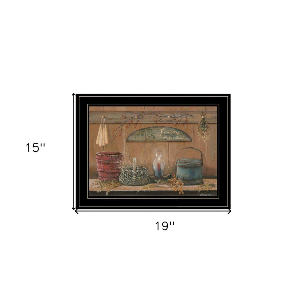 Treasures on the Shelf I 3 Black Framed Print Wall Art - Homeroots - Flyclothing LLC