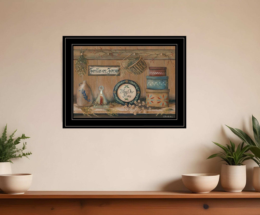 Treasures on the Shelf II 3 Black Framed Print Wall Art - Homeroots - Flyclothing LLC