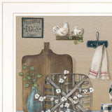 Farmhouse Kitchen White Framed Print Kitchen Wall Art - Homeroots - Flyclothing LLC