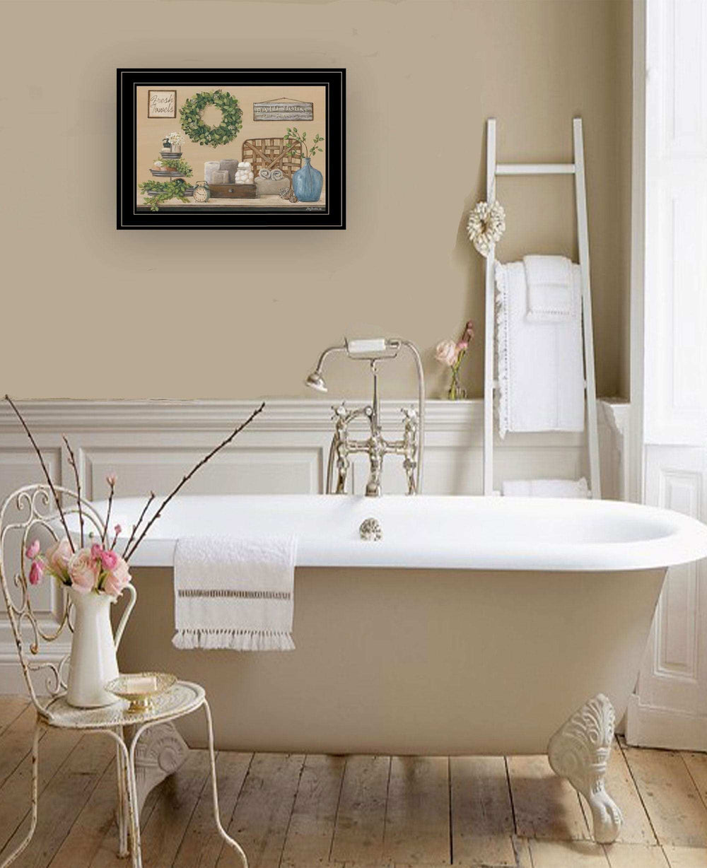 Farmhouse Bath I 3 Black Framed Print Bathroom Wall Art - Homeroots - Flyclothing LLC