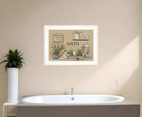 Farmhouse Bath White Framed Print Bathroom Wall Art - Homeroots - Flyclothing LLC