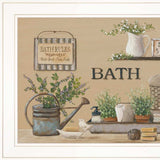 Farmhouse Bath White Framed Print Bathroom Wall Art - Homeroots - Flyclothing LLC