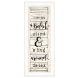 Hugs Collection 1 White Framed Print Wall Art - Homeroots - Flyclothing LLC