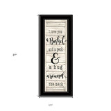 Hugs Collection 2 Black Framed Print Wall Art - Homeroots - Flyclothing LLC