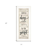 Be Grateful Collection 1 White Framed Print Wall Art - Homeroots - Flyclothing LLC