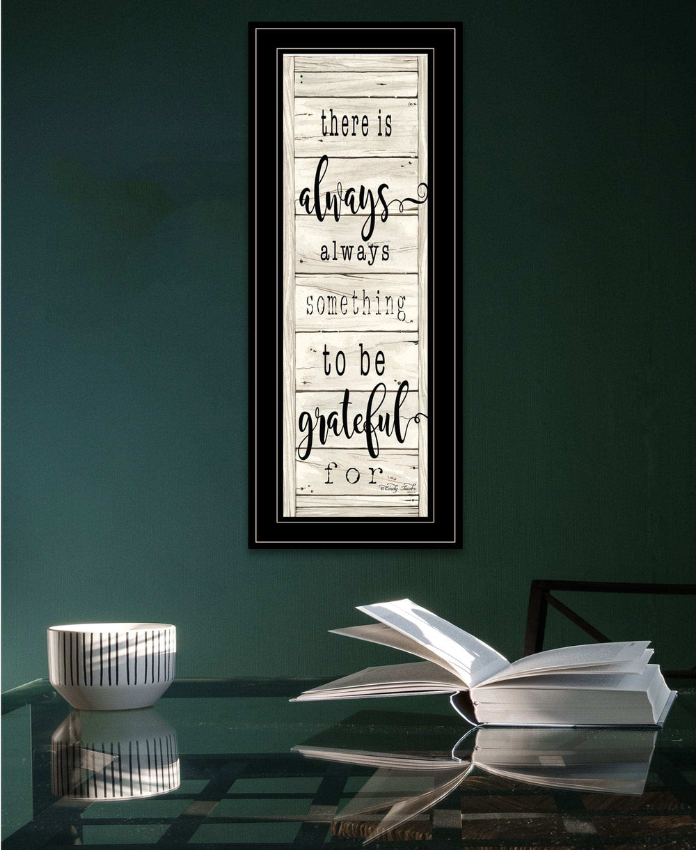 Be Grateful Collection 2 Black Framed Print Wall Art - Homeroots - Flyclothing LLC