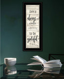 Be Grateful Collection 2 Black Framed Print Wall Art - Homeroots - Flyclothing LLC