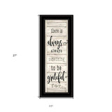 Be Grateful Collection 2 Black Framed Print Wall Art - Homeroots - Flyclothing LLC