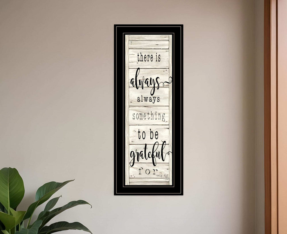 Be Grateful Collection 2 Black Framed Print Wall Art - Homeroots - Flyclothing LLC