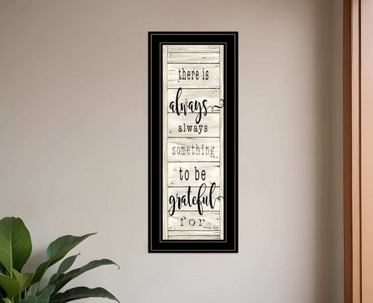 Be Grateful Collection 2 Black Framed Print Wall Art - Homeroots - Flyclothing LLC