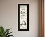 Be Grateful Collection 2 Black Framed Print Wall Art - Homeroots - Flyclothing LLC