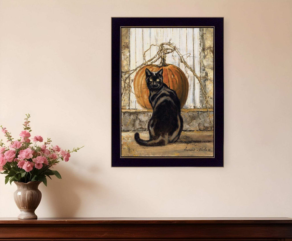 Black Cat 3 Black Framed Print Wall Art - Homeroots - Flyclothing LLC