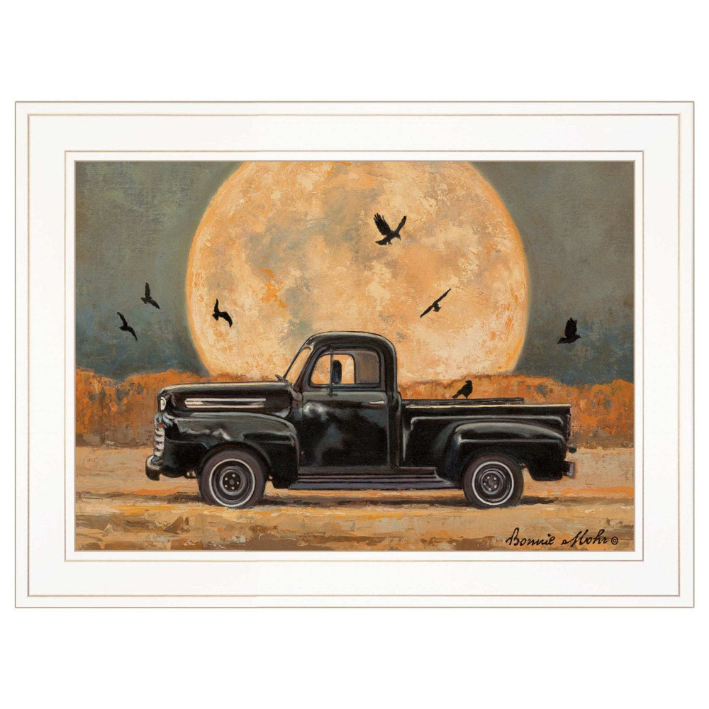 Harvest Moon 3 White Framed Print Kitchen Wall Art - Homeroots - Flyclothing LLC