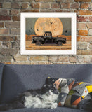 Harvest Moon 3 White Framed Print Kitchen Wall Art - Homeroots - Flyclothing LLC