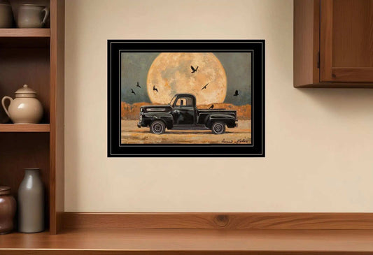 Harvest Moon 4 Black Framed Print Kitchen Wall Art - Homeroots - Flyclothing LLC