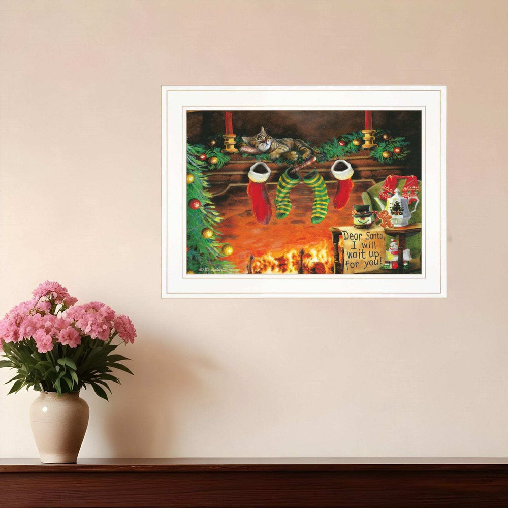 I Will Wait Up 2 White Framed Print Wall Art - Homeroots - Flyclothing LLC