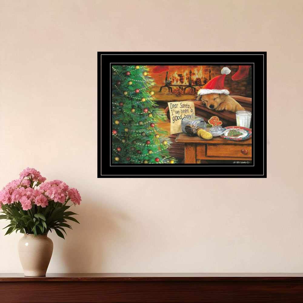 Ive Been A Good Boy 3 Black Framed Print Wall Art - Homeroots - Flyclothing LLC