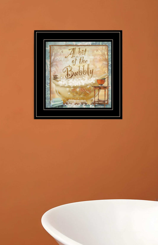 A Bit of Bubbly 2 Black Framed Print Bathroom Wall Art - Homeroots - Flyclothing LLC