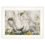 Dandy Lion 2 White Framed Print Wall Art - Homeroots - Flyclothing LLC
