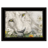 Dandy Lion 3 Black Framed Print Wall Art - Homeroots - Flyclothing LLC
