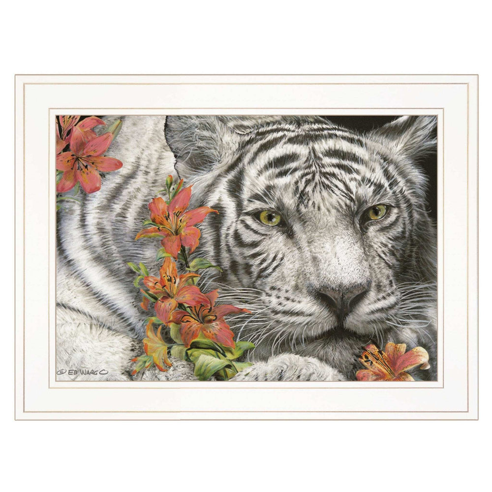 Tiger Lily 2 White Framed Print Wall Art - Homeroots - Flyclothing LLC