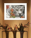 Tiger Lily 2 White Framed Print Wall Art - Homeroots - Flyclothing LLC