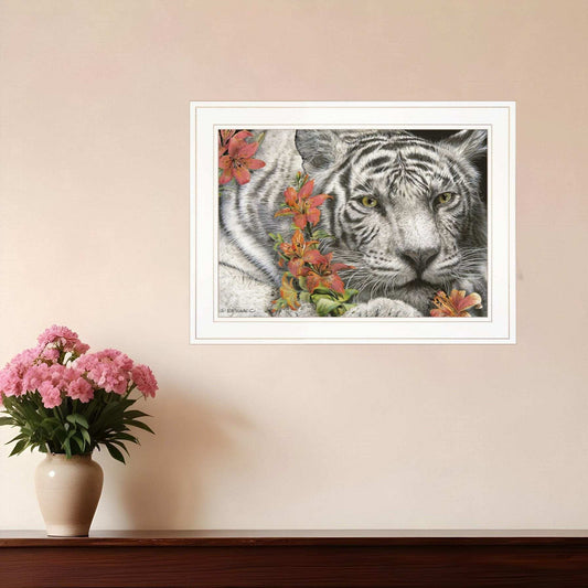 Tiger Lily 2 White Framed Print Wall Art - Homeroots - Flyclothing LLC
