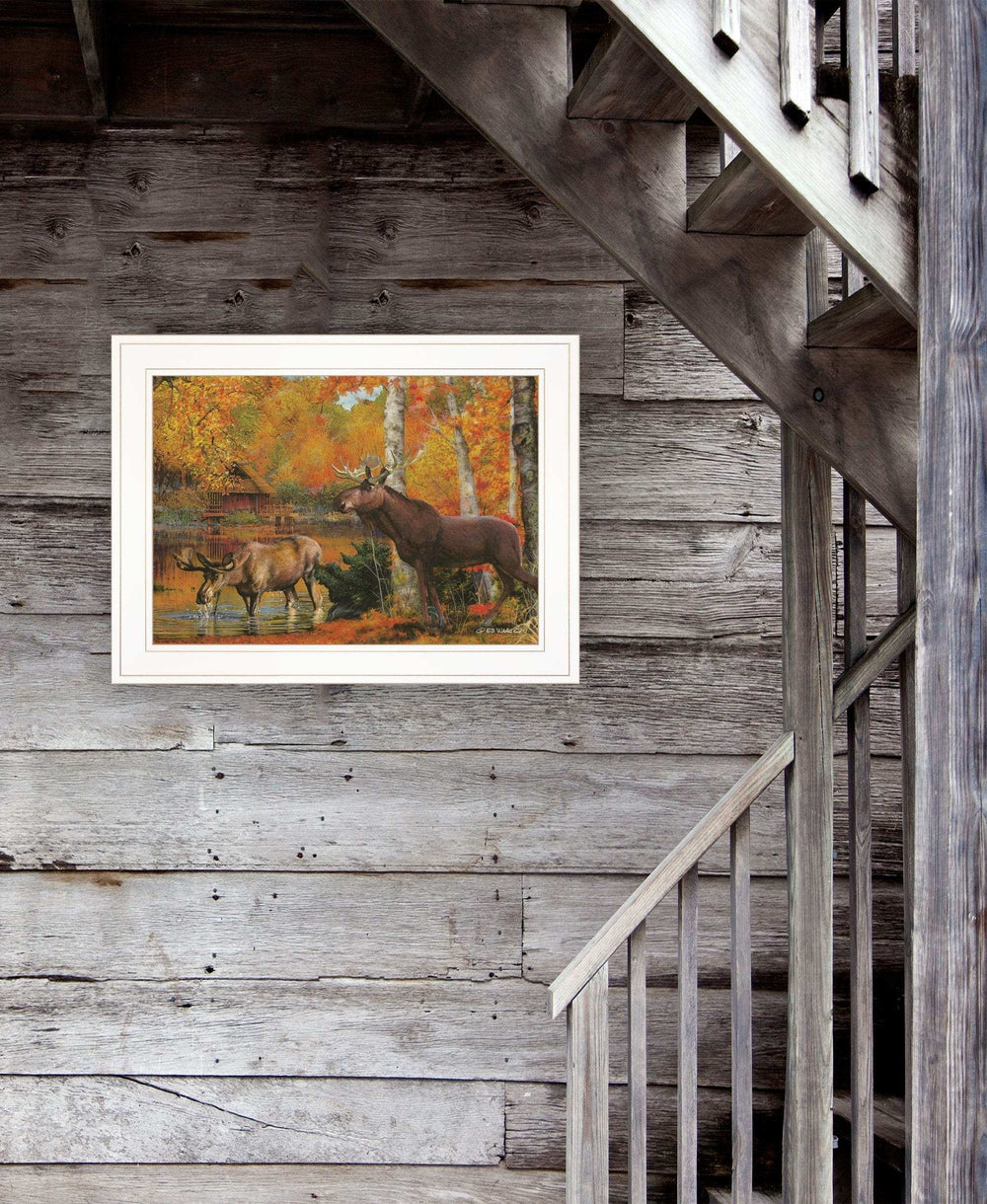 Peaceful Retreat 2 White Framed Print Wall Art - Homeroots - Flyclothing LLC