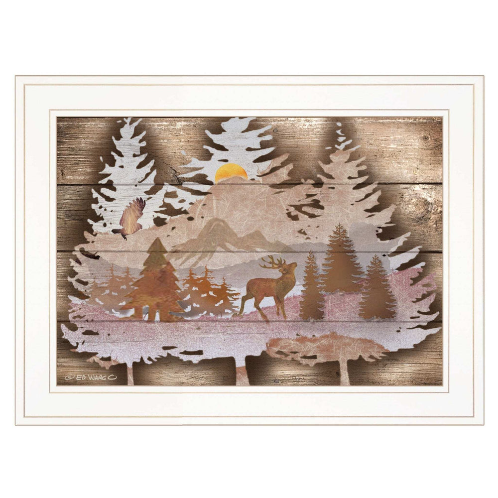 Great Outdoors I 2 White Framed Print Wall Art - Homeroots - Flyclothing LLC