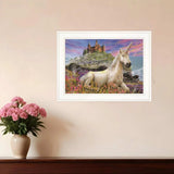 Royal Unicorn 2 White Framed Print Wall Art - Homeroots - Flyclothing LLC