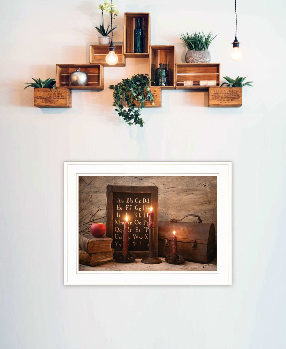 School Nights 2 White Framed Print Wall Art - Homeroots - Flyclothing LLC