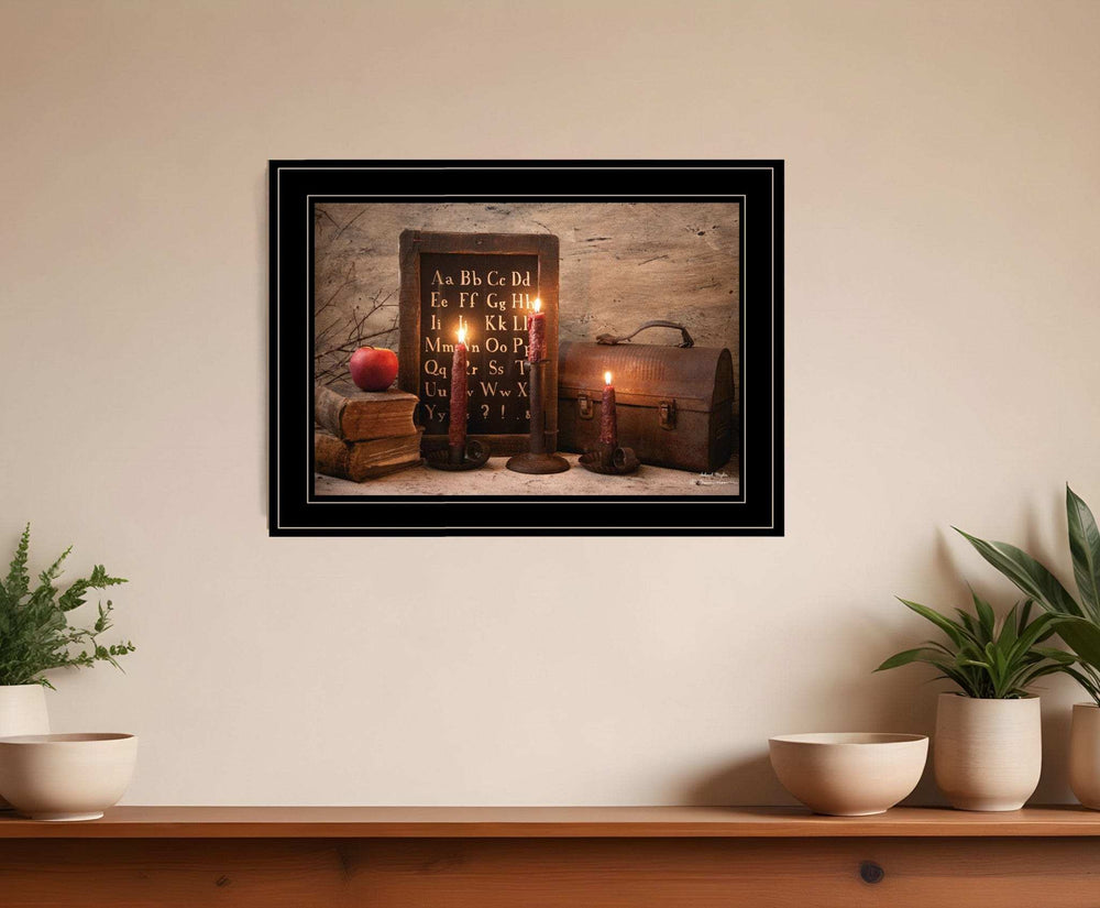 School Nights 3 Black Framed Print Wall Art - Homeroots - Flyclothing LLC