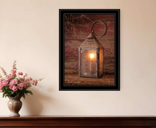 Innkeepers Lantern 1 Black Framed Print Wall Art - Homeroots - Flyclothing LLC