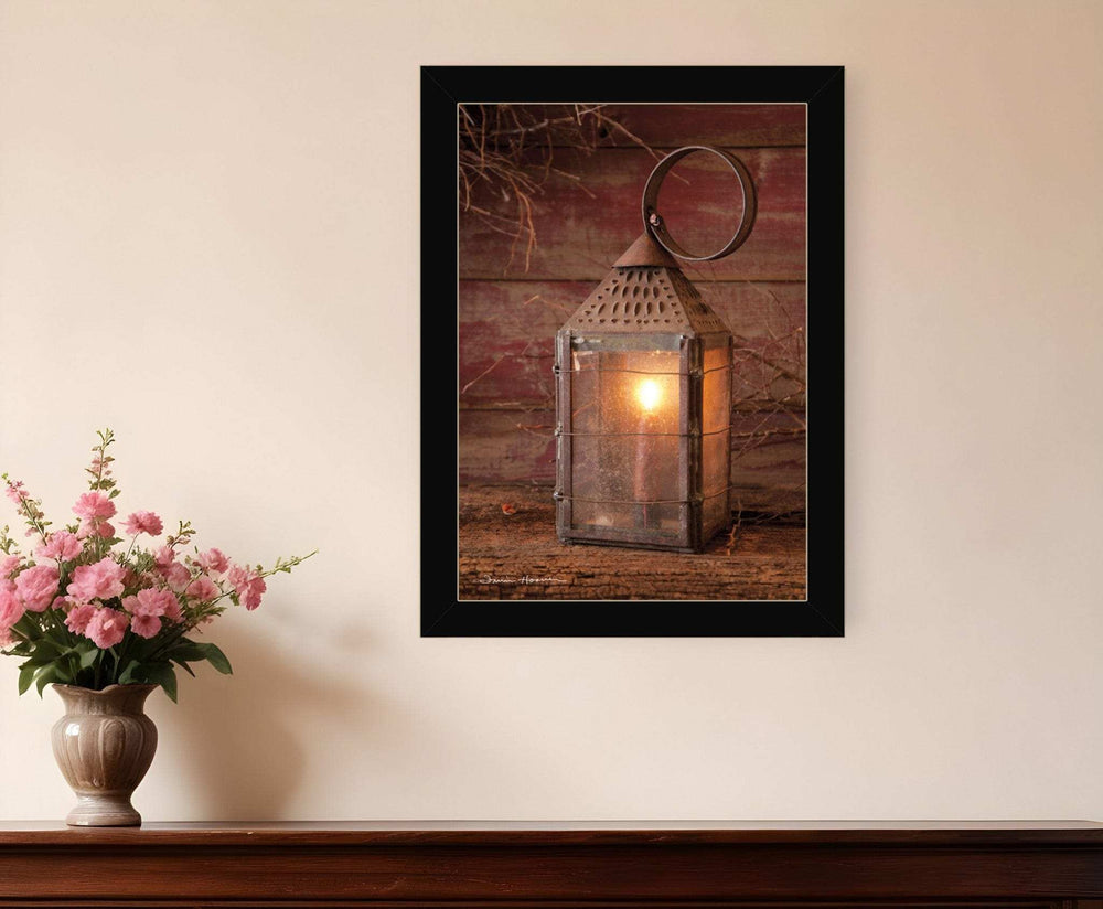 Innkeepers Lantern 2 Black Framed Print Wall Art - Homeroots - Flyclothing LLC