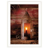 Tinners Lantern 1 White Framed Print Wall Art - Homeroots - Flyclothing LLC