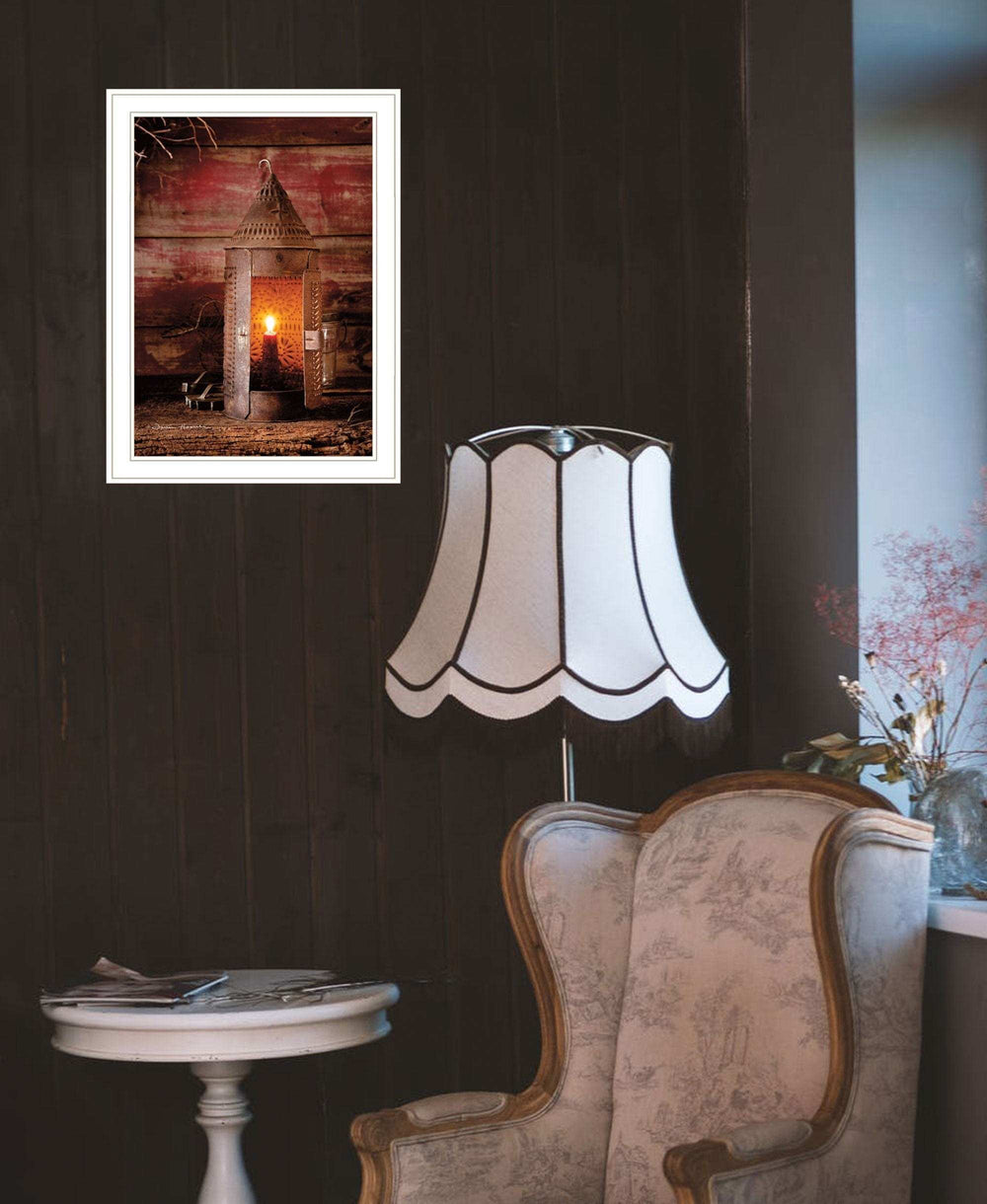 Tinners Lantern 1 White Framed Print Wall Art - Homeroots - Flyclothing LLC