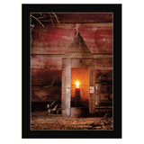 Tinners Lantern 3 Black Framed Print Wall Art - Homeroots - Flyclothing LLC
