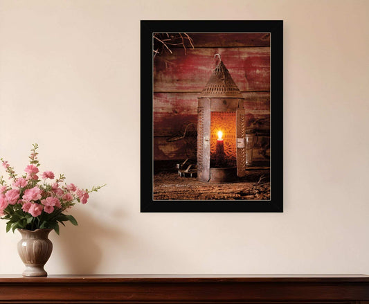 Tinners Lantern 3 Black Framed Print Wall Art - Homeroots - Flyclothing LLC