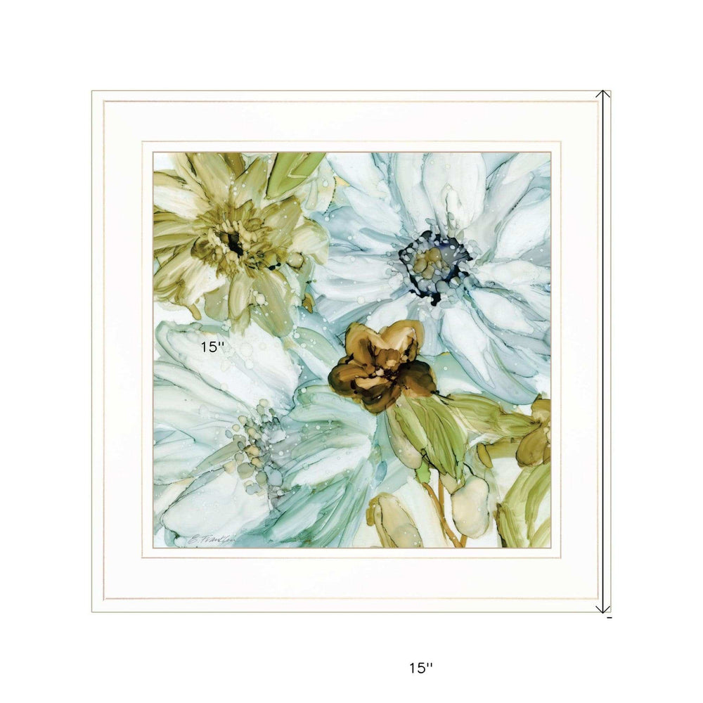 Sea glass Garden I 2 White Framed Print Wall Art - Homeroots - Flyclothing LLC