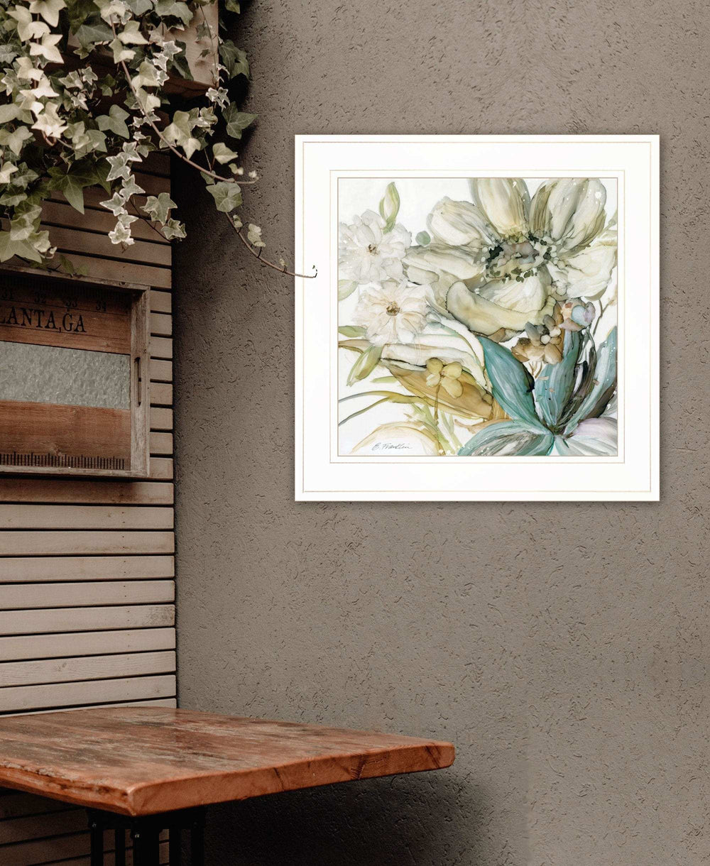 Sea glass Garden II 2 White Framed Print Wall Art - Homeroots - Flyclothing LLC