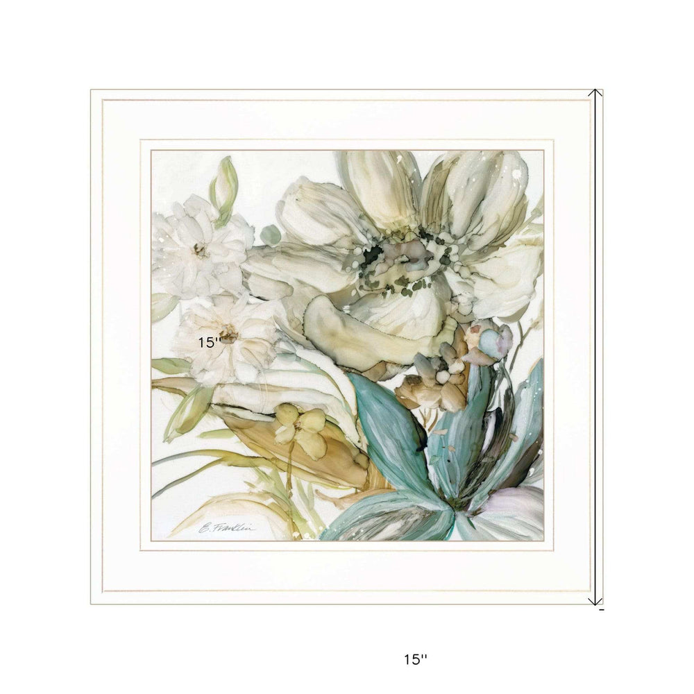 Sea glass Garden II 2 White Framed Print Wall Art - Homeroots - Flyclothing LLC