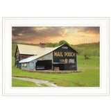 Mail Pouch Barn 4 White Framed Print Wall Art - Homeroots - Flyclothing LLC
