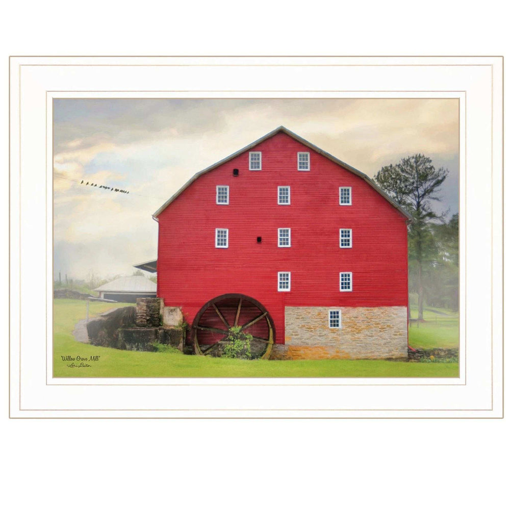 Willow Grove Mill 2 White Framed Print Wall Art - Homeroots - Flyclothing LLC