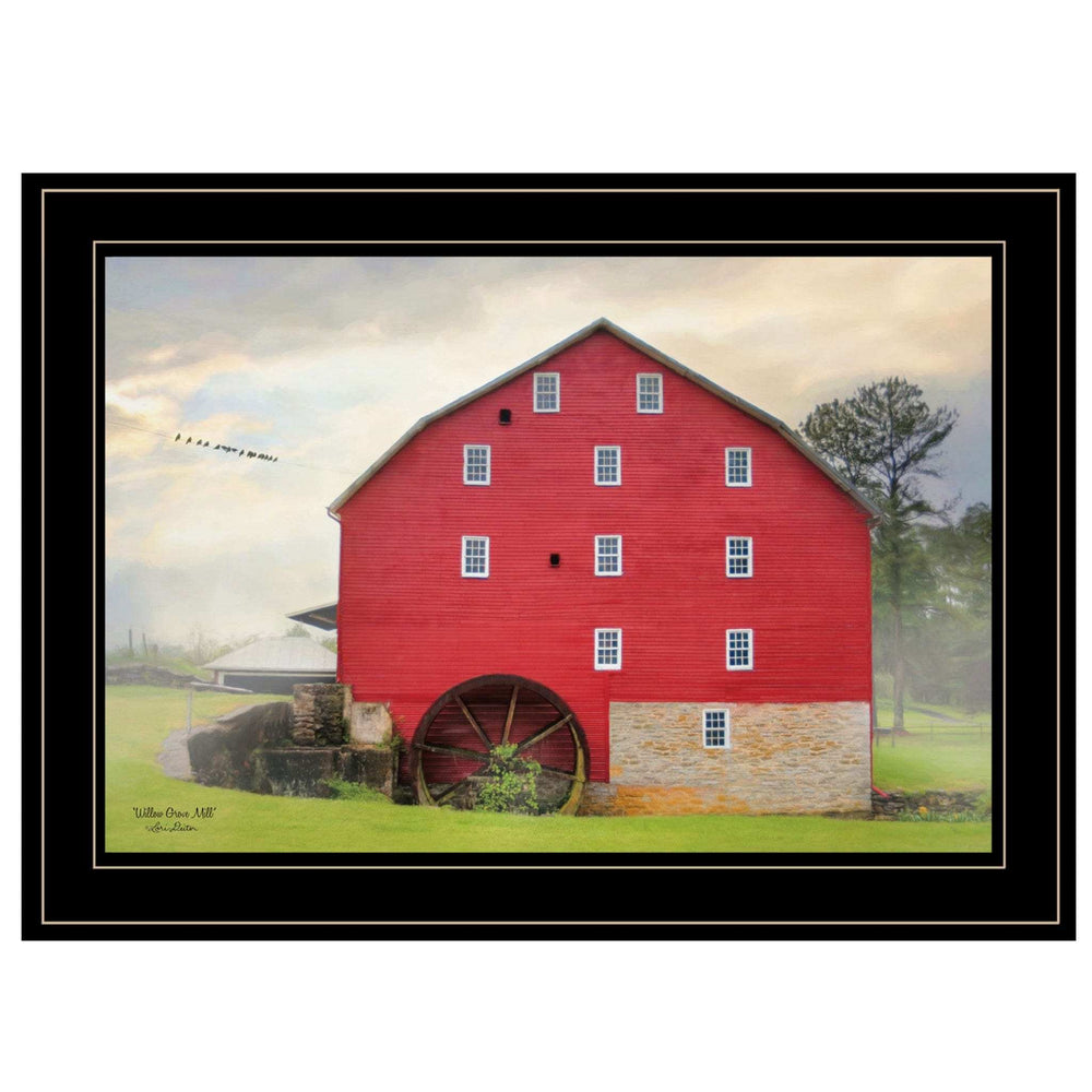 Willow Grove Mill 3 Black Framed Print Wall Art - Homeroots - Flyclothing LLC