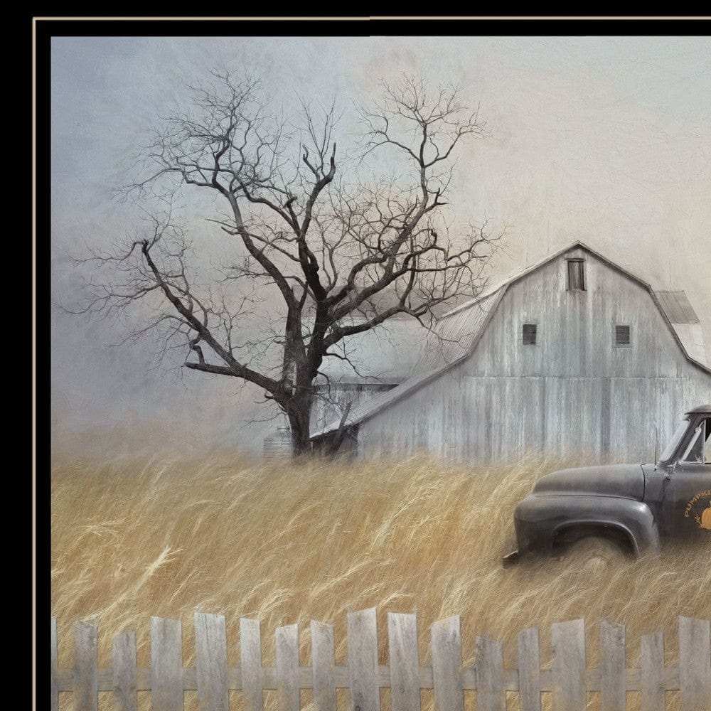 Fall Pumpkin Harvest 3 Black Framed Print Kitchen Wall Art - Homeroots - Flyclothing LLC