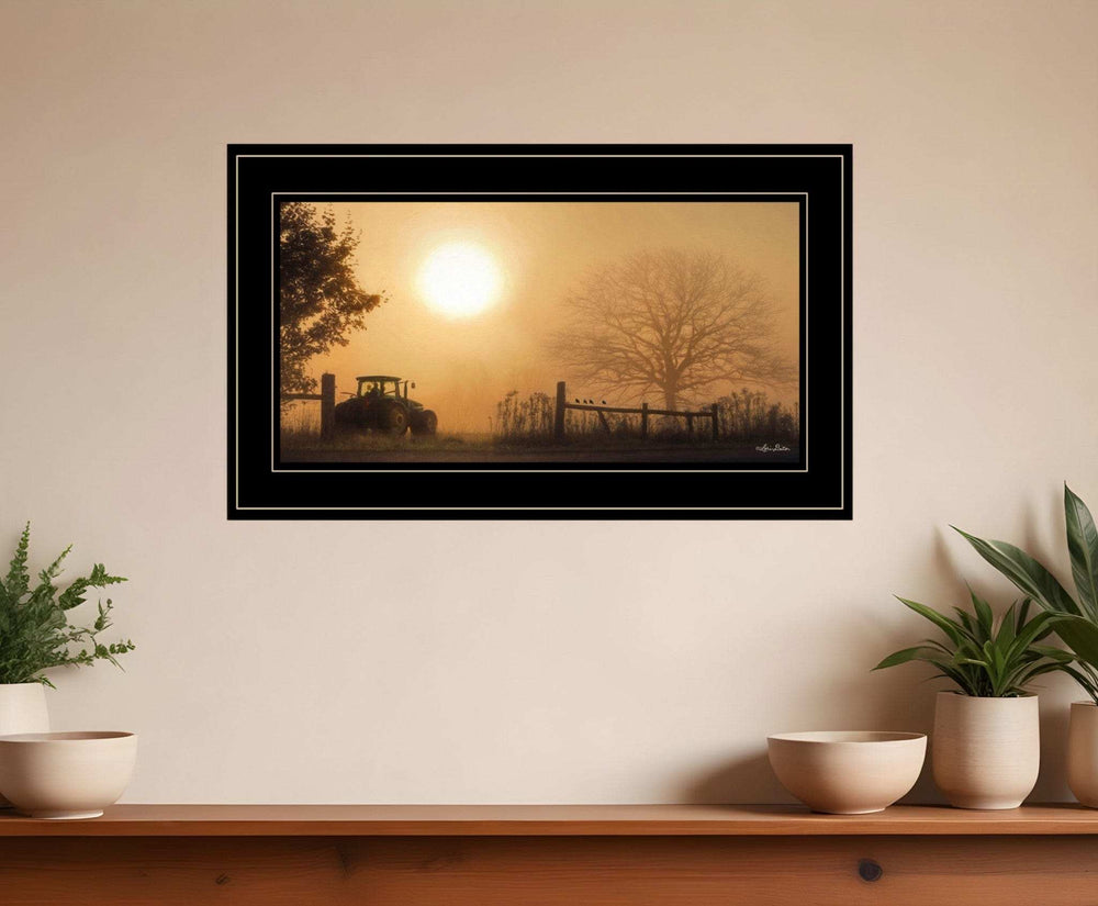 Start Your Engines 3 Black Framed Print Wall Art - Homeroots - Flyclothing LLC